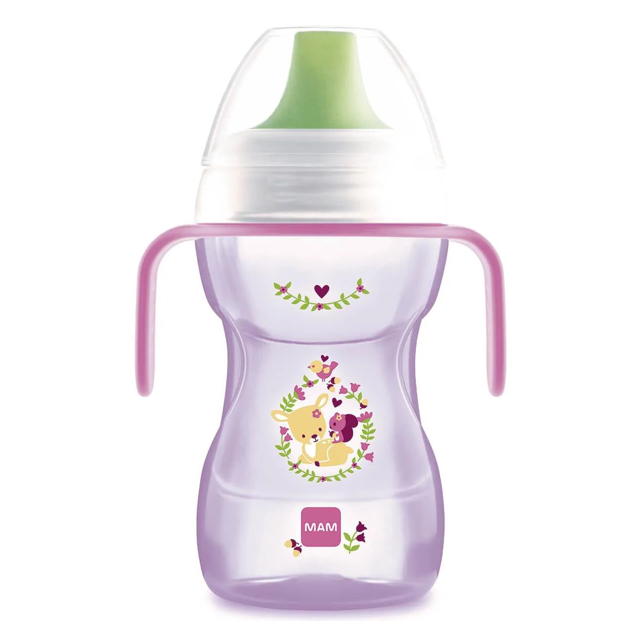 Copo de Transição MAM Fun To Drink Rosa 8+ Meses 270ml