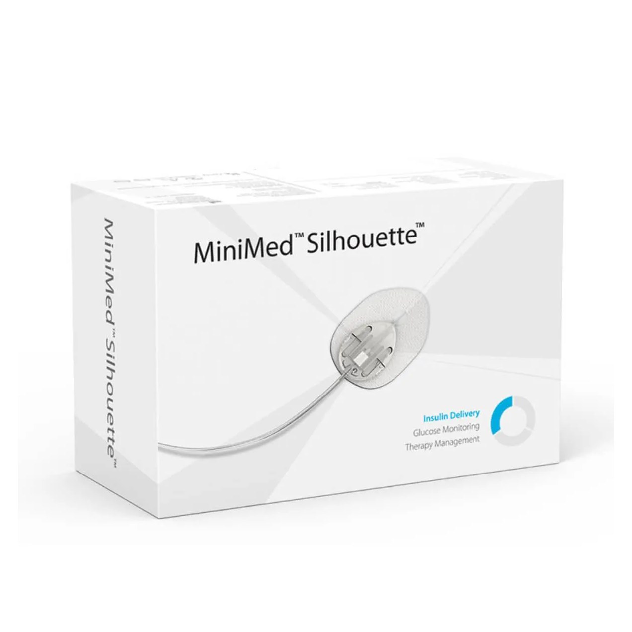 Cateter Medtronic MinimMed Silhouette MMT-381/MMT-381A cânula 13mm e tubo 60cm - 10 unidades
