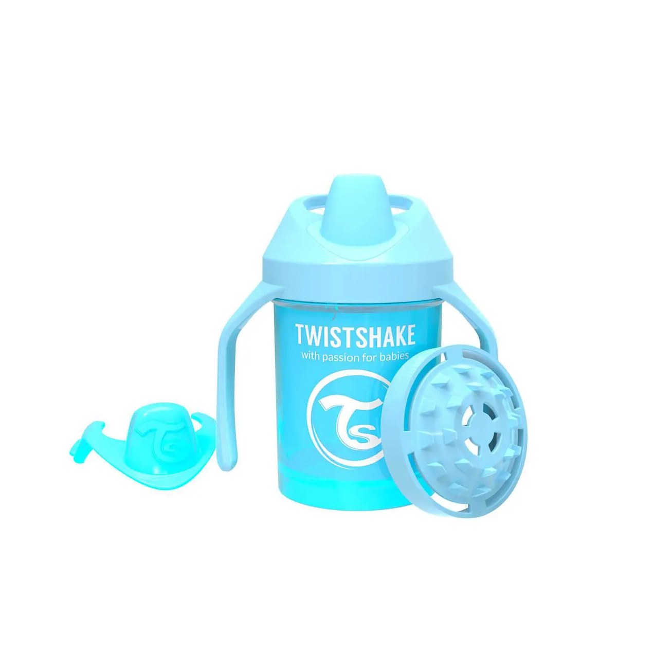 Copo de Treinamento Twistshake Mini Cup 4+ Meses Azul 230ml