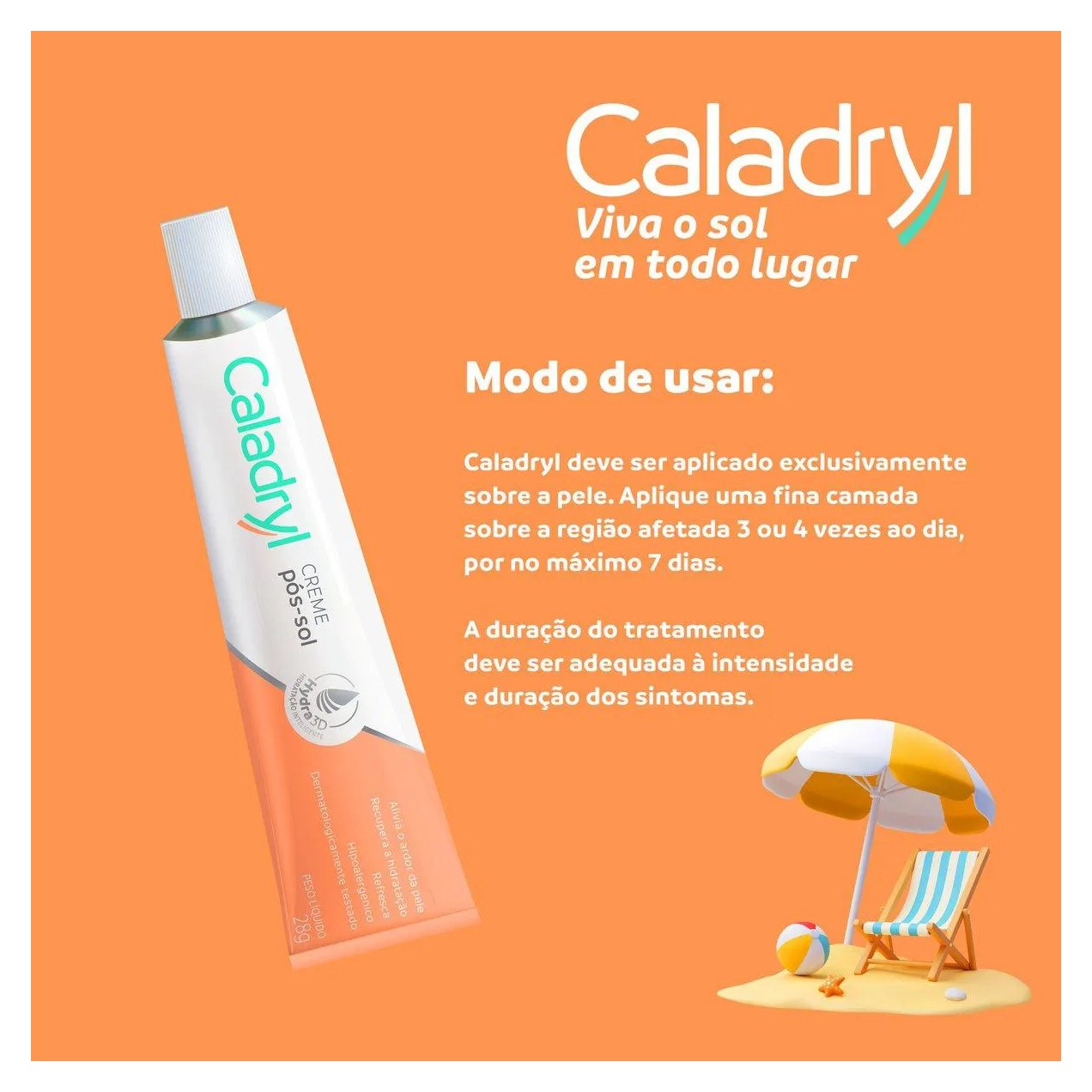 Creme Pós-Sol Caladryl 28g