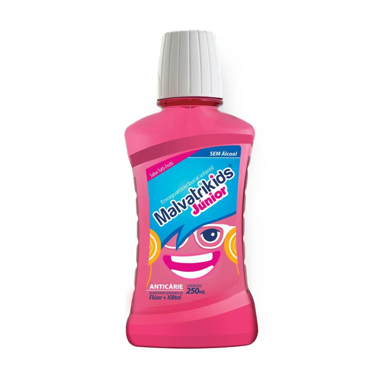 Enxaguante Antisséptico Bucal Malvatrikids Júnior Anticáries Zero Álcool com 250ml