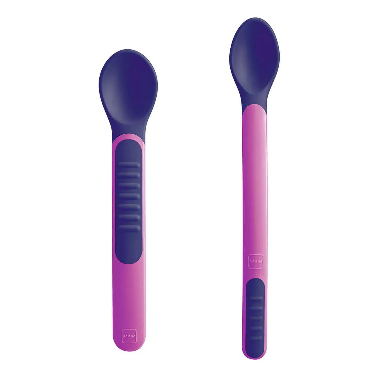 Conjunto de Colheres Termossensíveis MAM Rosa 2 unidades