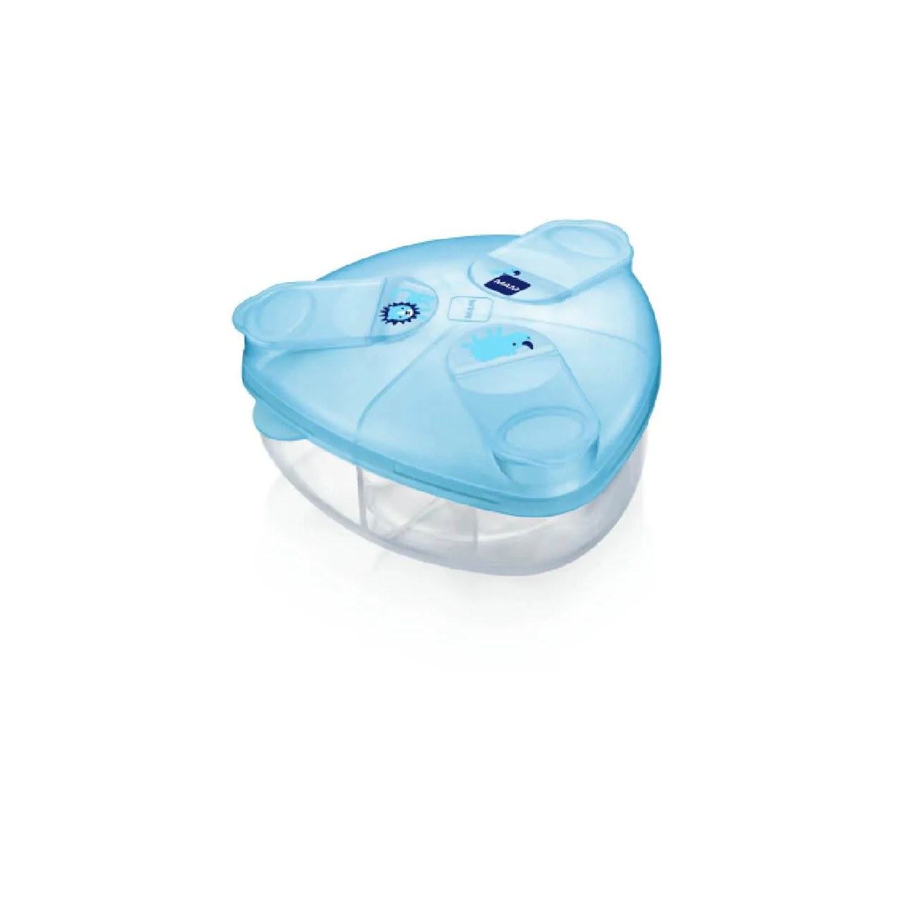 Pote de Armazenamento de Leite em Pó MAM Azul com 1 unidade