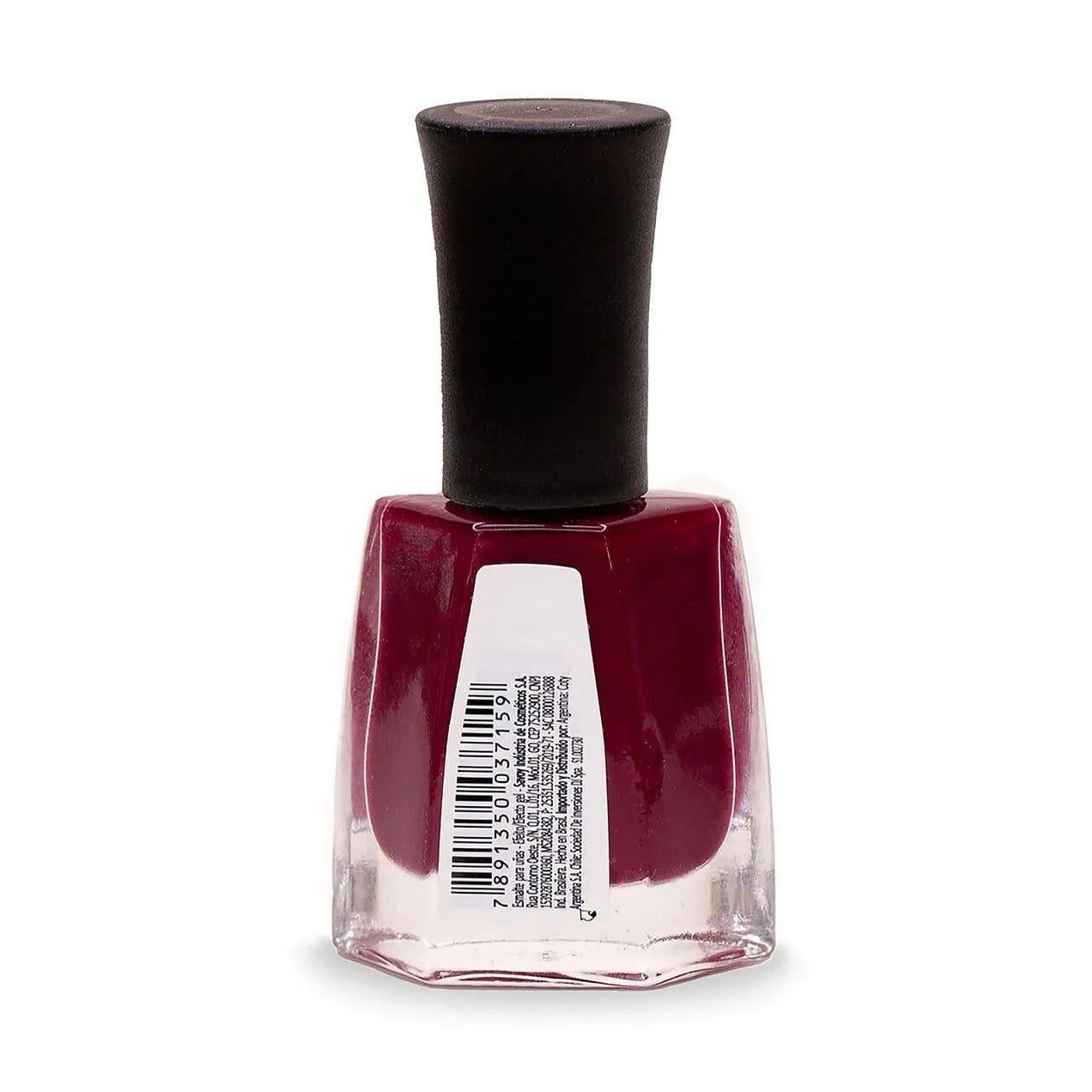 Esmalte Risqué Diamond Gel Amora Negra Hipoalergênico com 9,5ml