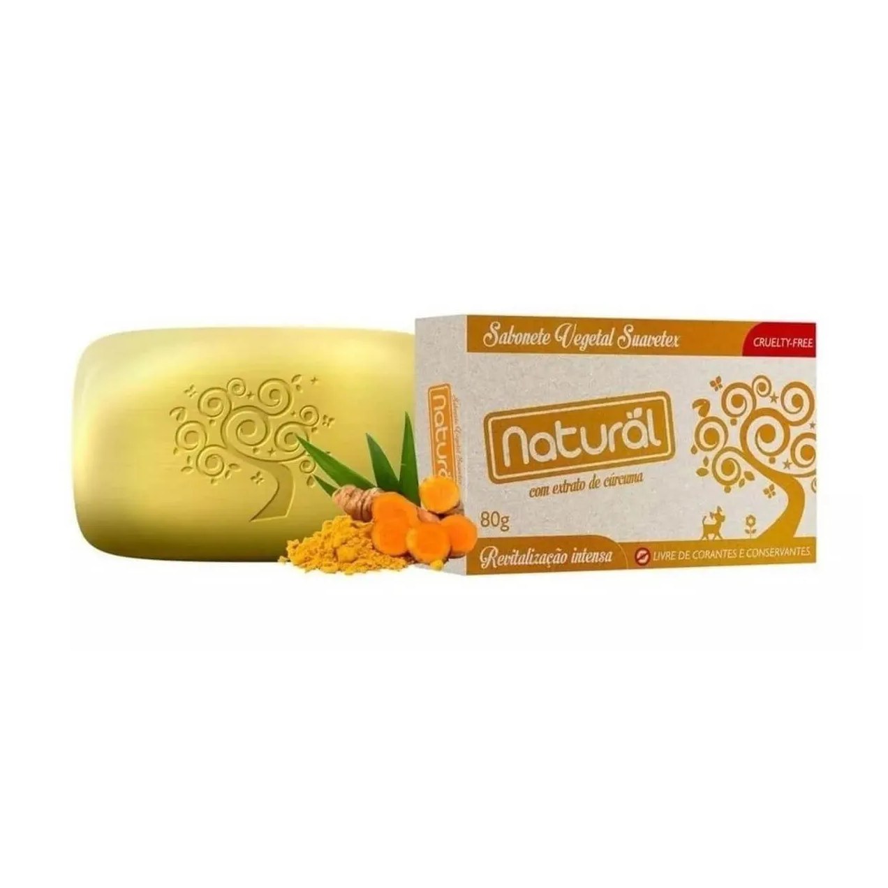 Sabonete em Barra Vegetal Natural Cúrcuma