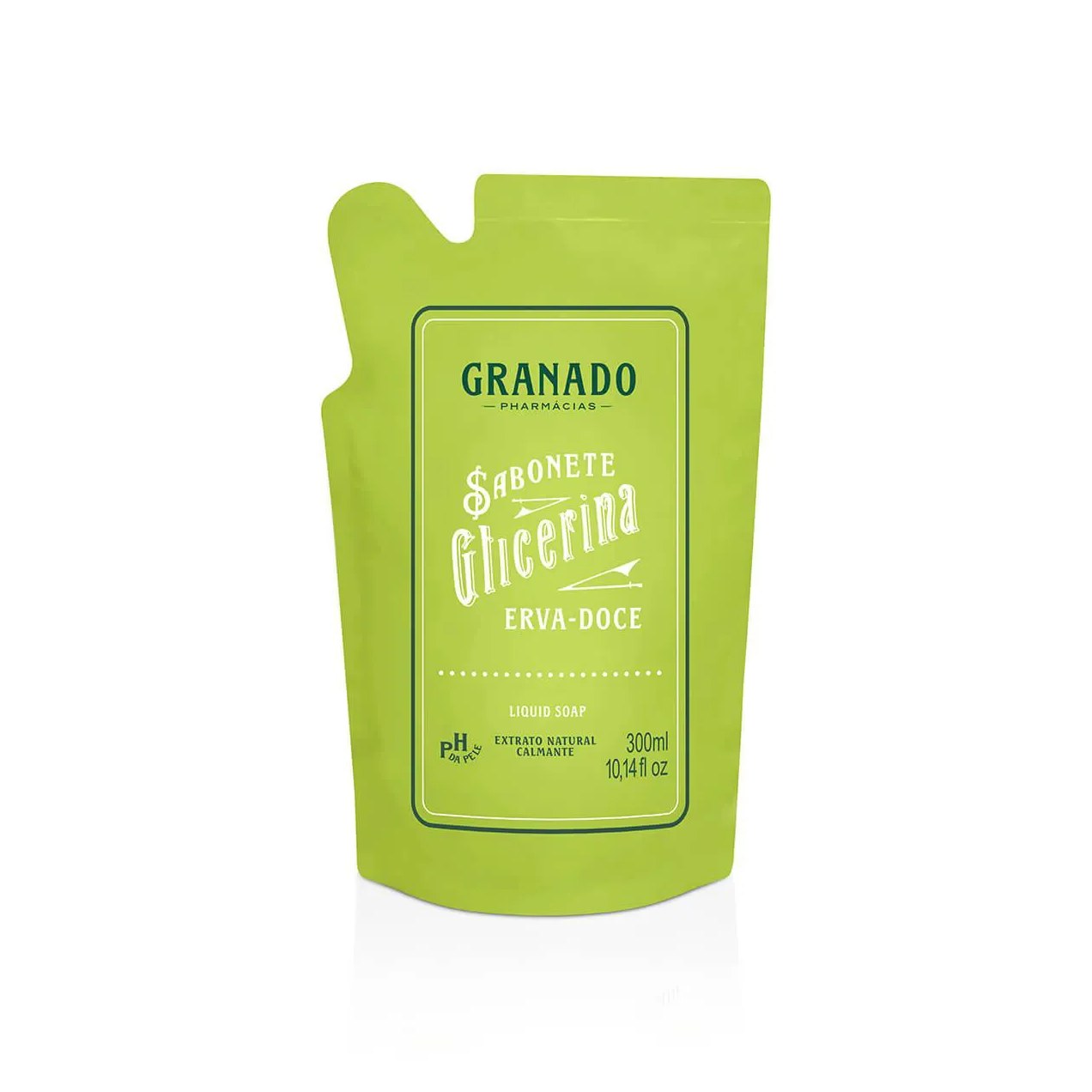 Refil Sabonete Líquido Glicerina Granado Erva Doce