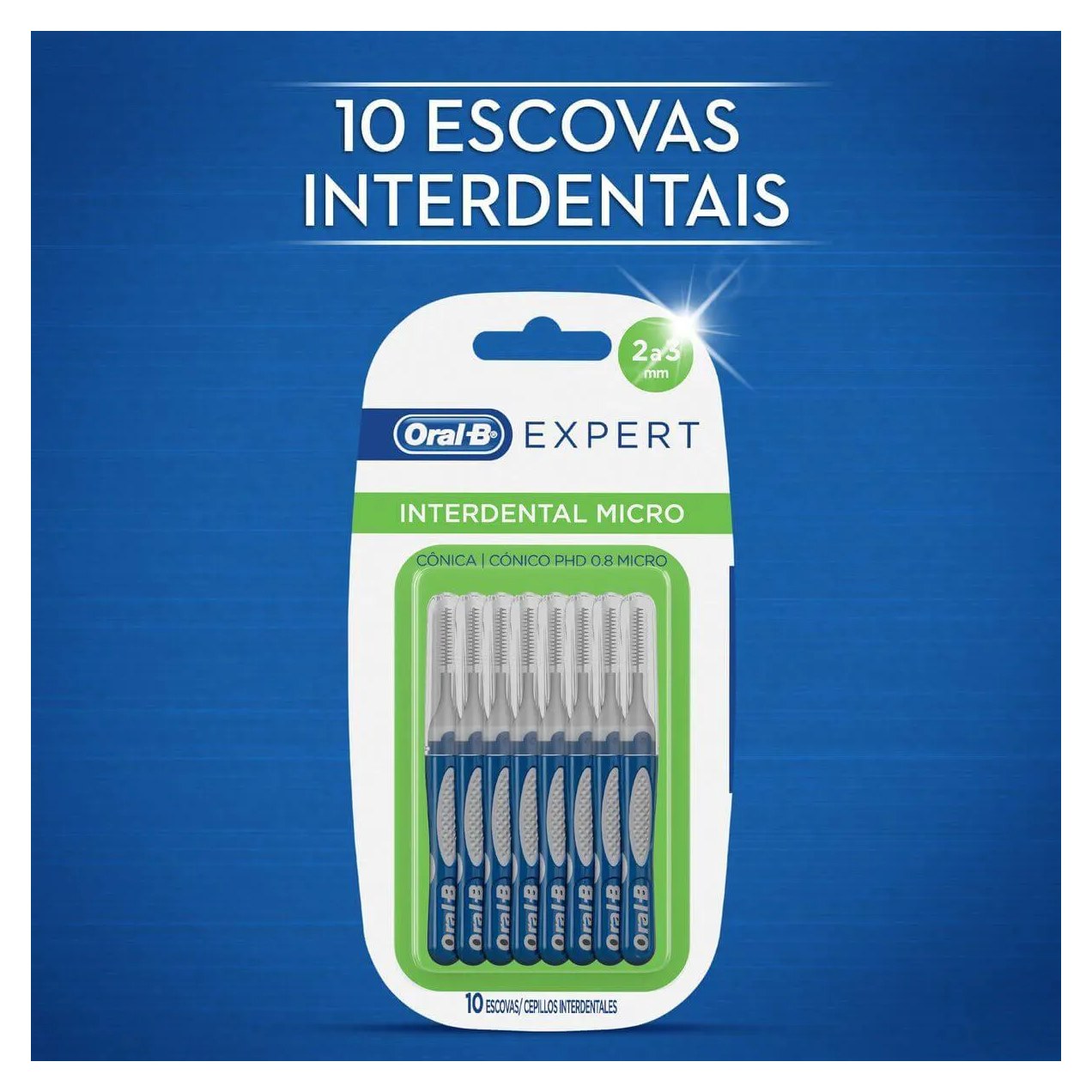 Escova Interdental Micro Oral-B Expert 2 a 3mm com 10 unidades