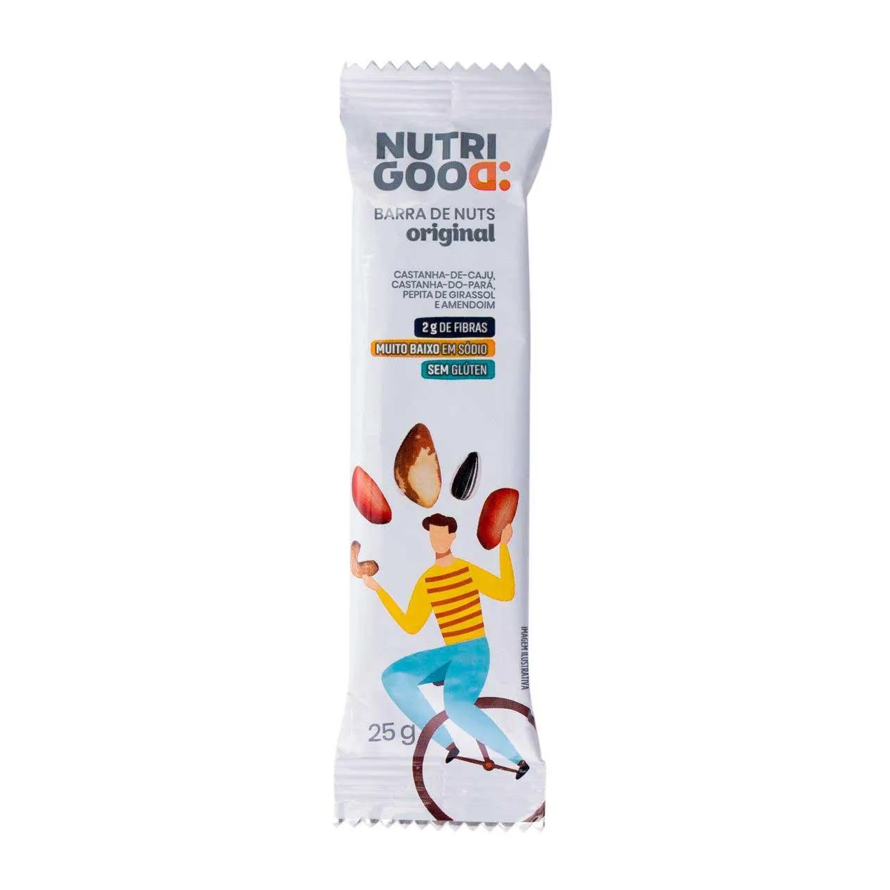 Barra de Nuts Nutrigood Original 2g de Fibras 25g
