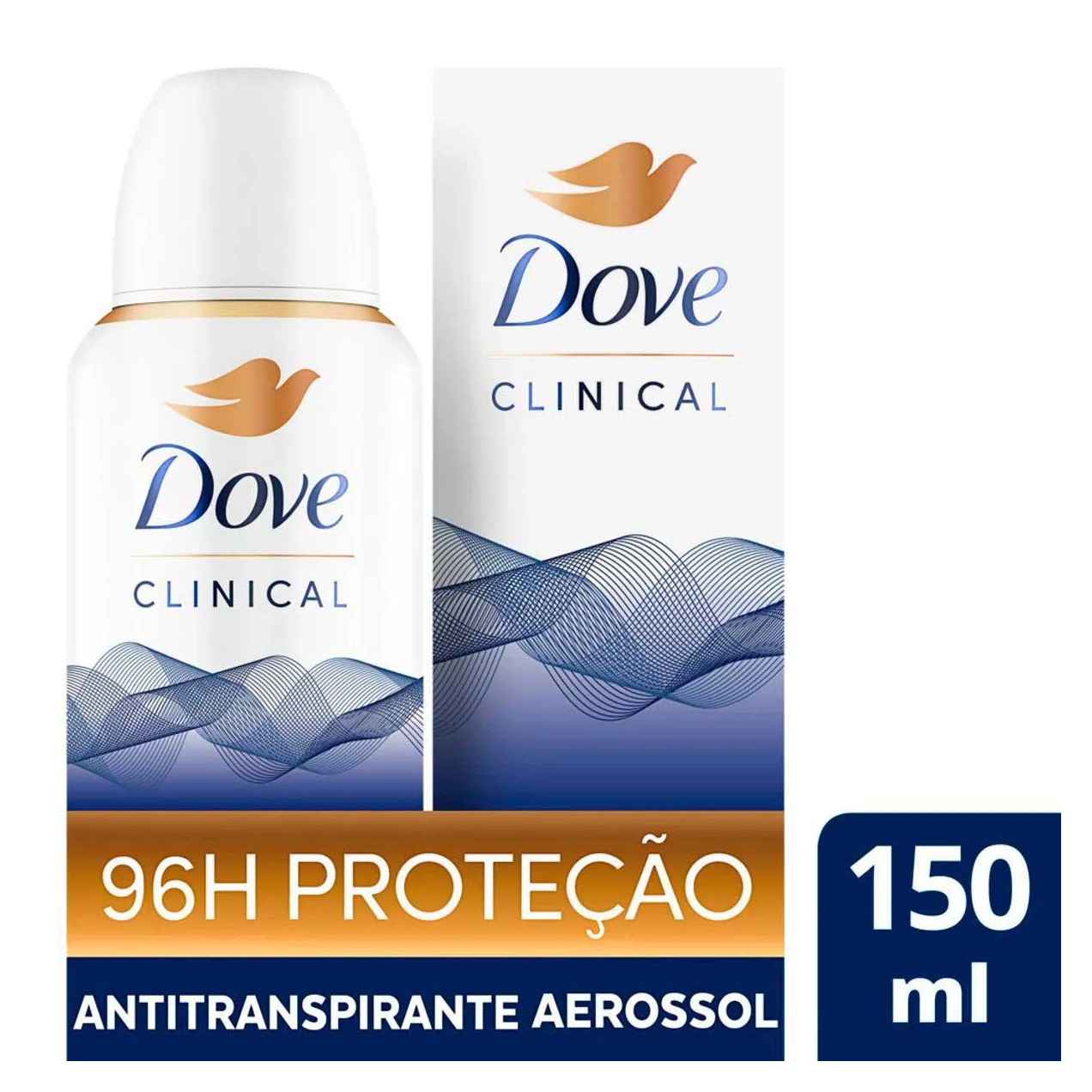 Desodorante Antitranspirante Aerosol Dove Clinical Original Clean Feminino 96h 150ml