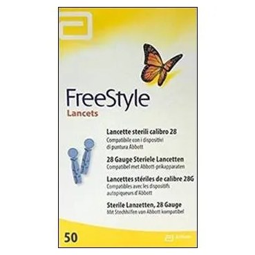 Lanceta Freestyle Optium Lancets - 50 Tiras de 28g cada