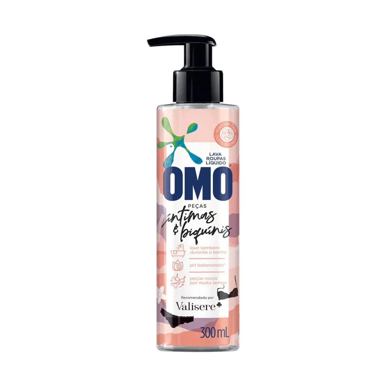 Sabão Lava-Roupas Líquido OMO Roupas Íntimas & Biquínis com 300ml