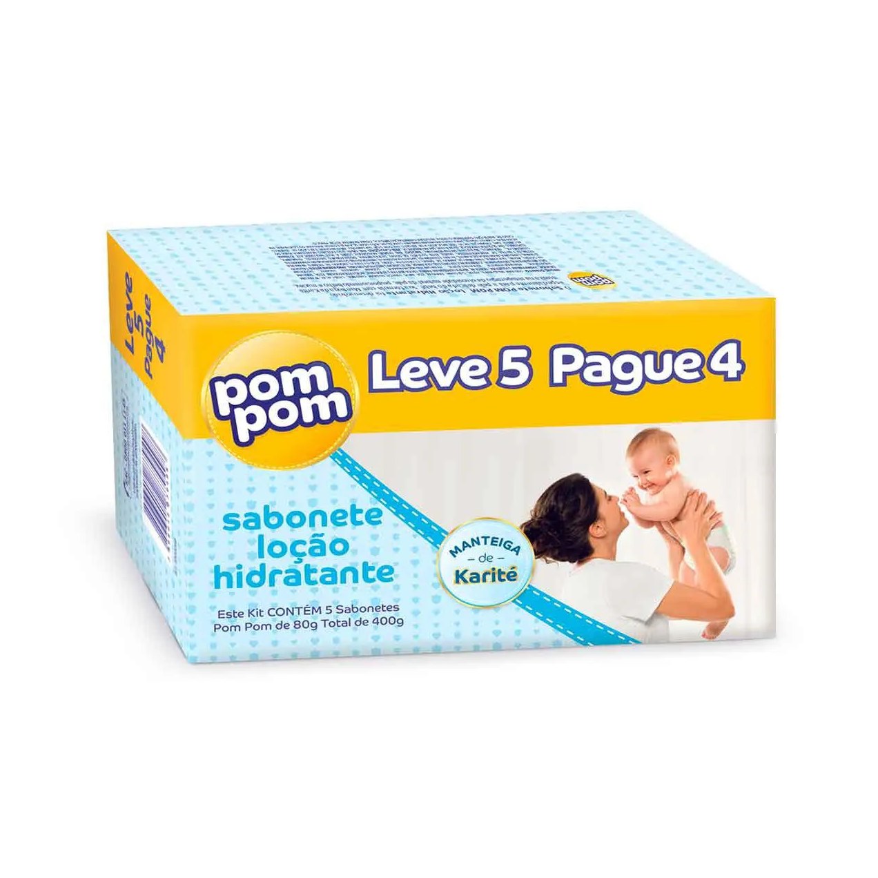 Kit Chá de Bebê Pom Pom Fralda XXG com Talco e Sabonete