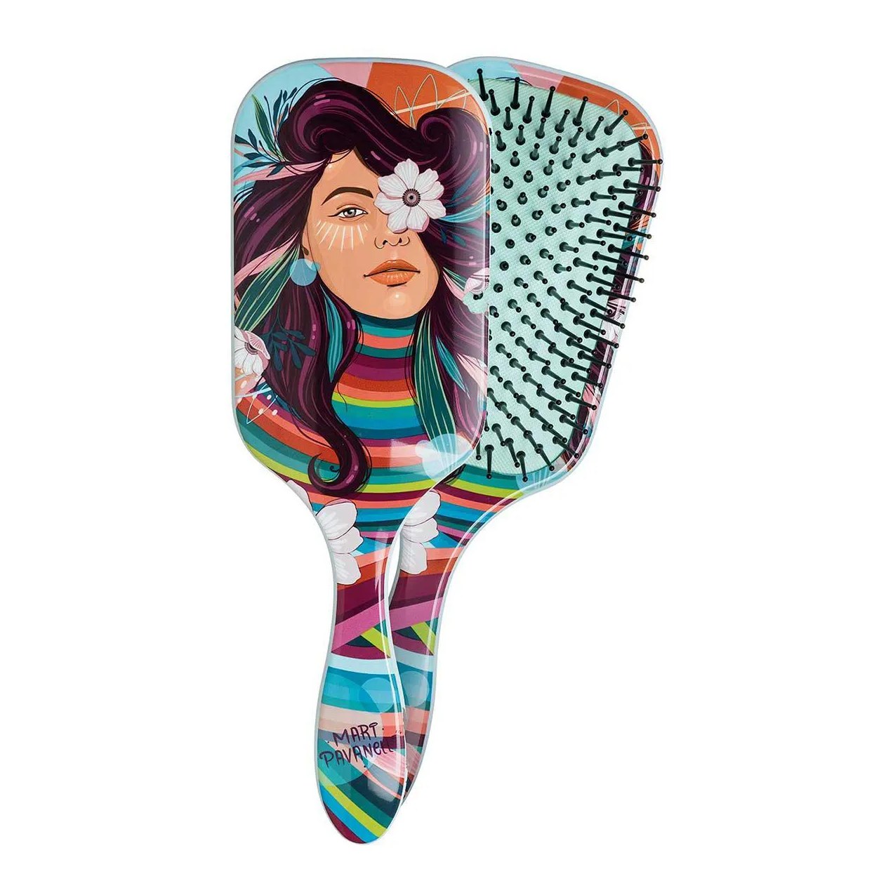 Escova de Cabelo Belliz Florescer Raquete - 1 unidade
