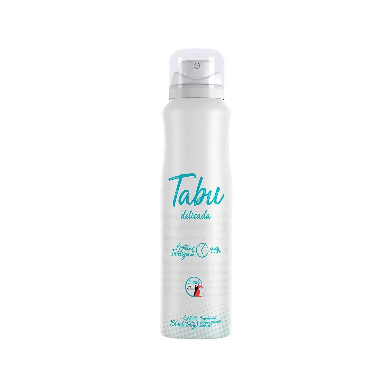 Desodorante Antitranspirante Aerosol Tabu Delicada Feminino 48h 150ml