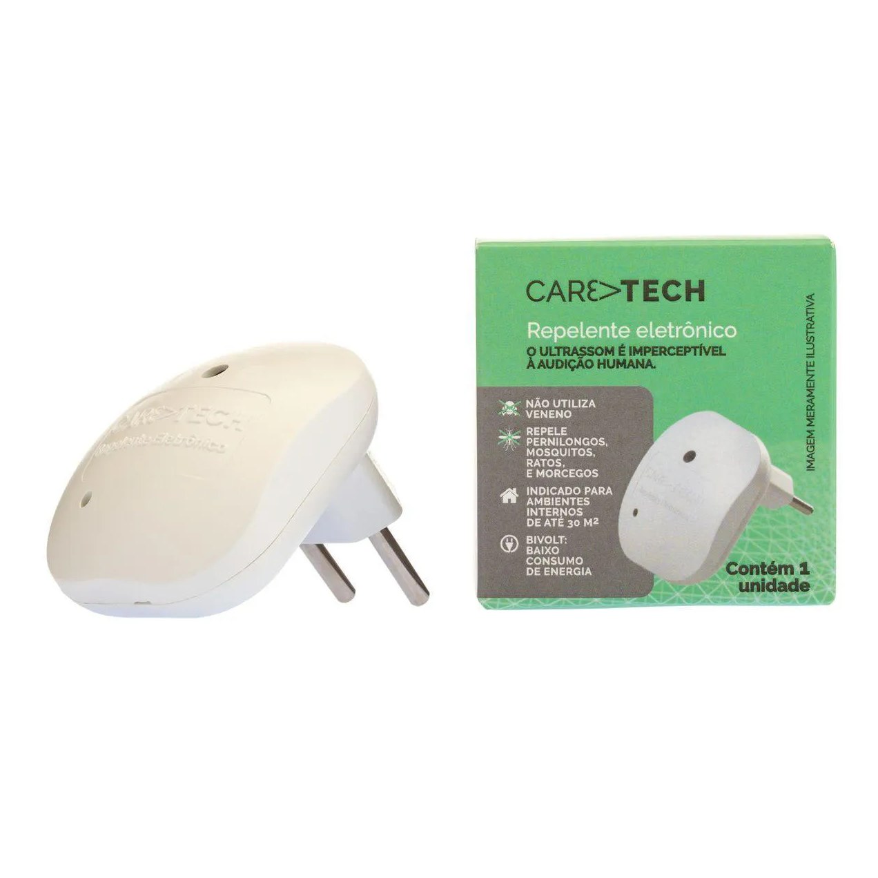 Repelente Eletrônico de Tomada Caretech Bivolt 1 Unidade
