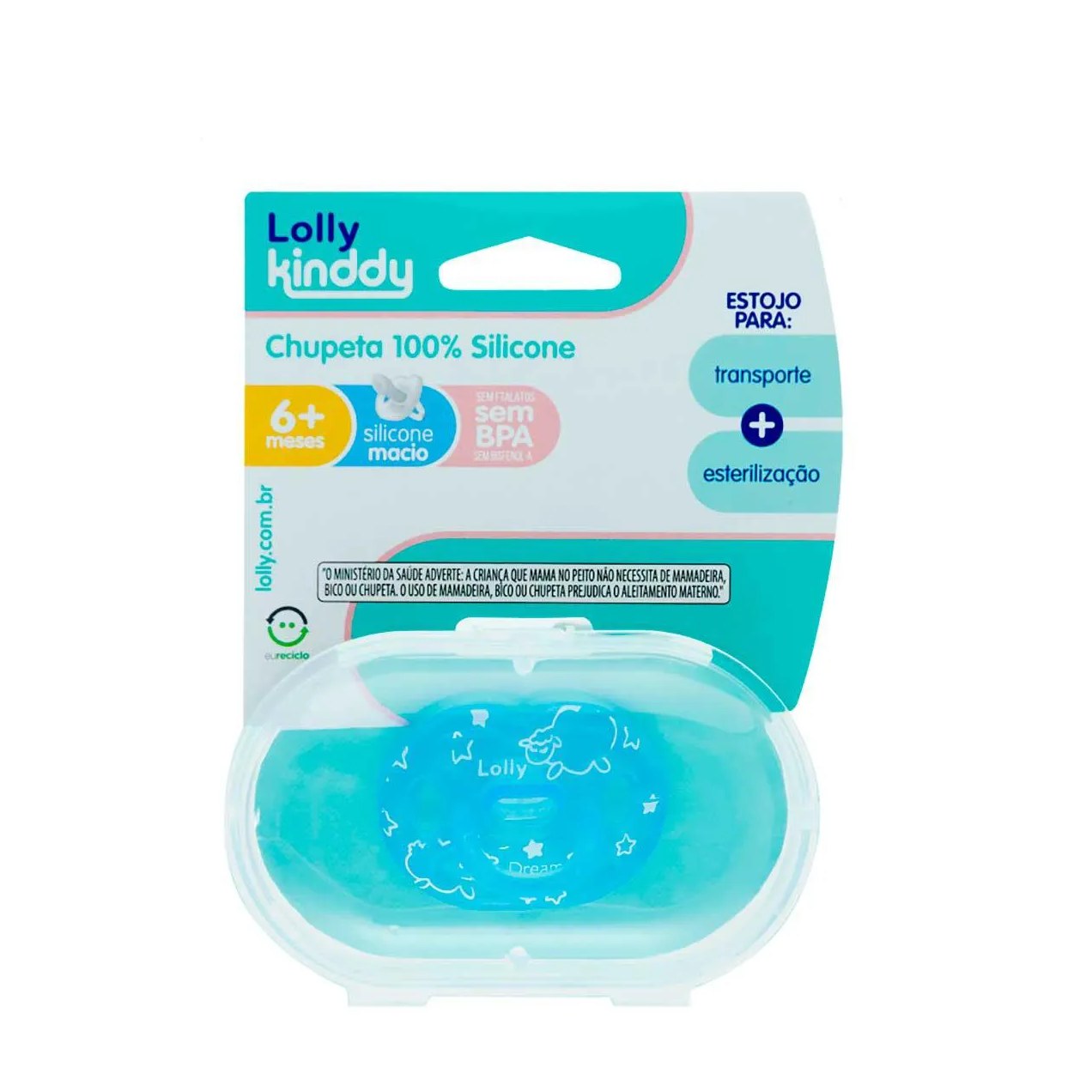 Chupeta Lolly Dreams Tamanho 2 Azul - 1 unidade