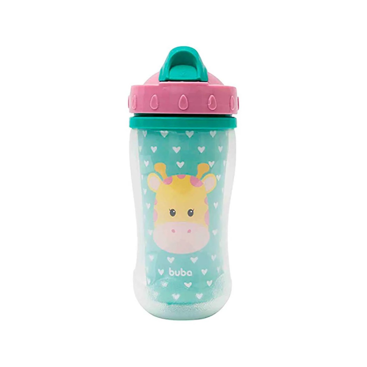 Copo Parede Dupla Buba Baby Animal Fun Girafa 320ml