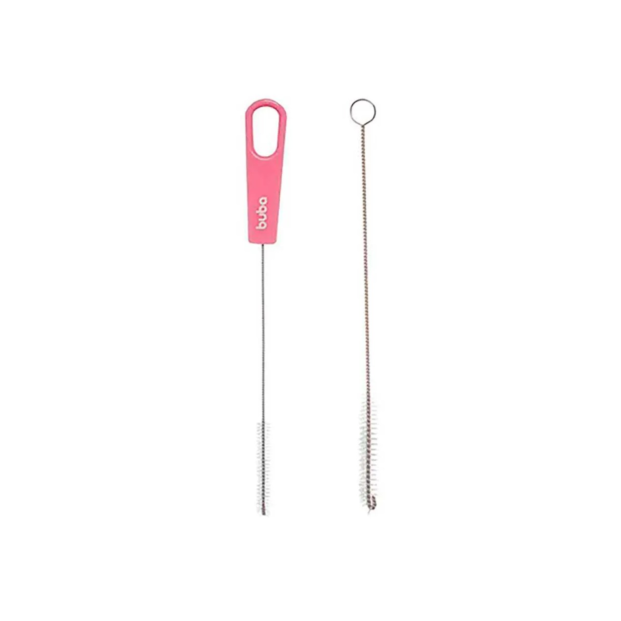 Escova de Limpeza para Canudo Buba Baby Rosa com 1 unidade
