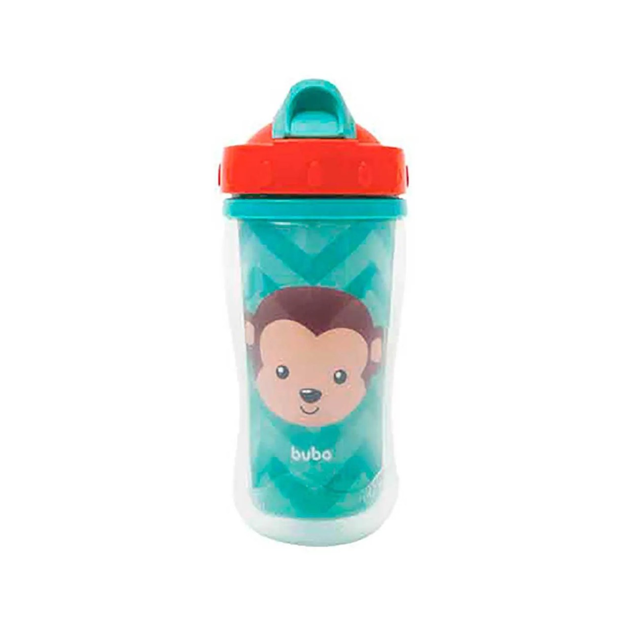 Copo Parede Dupla Buba Baby Animal Fun Macaco 320ml