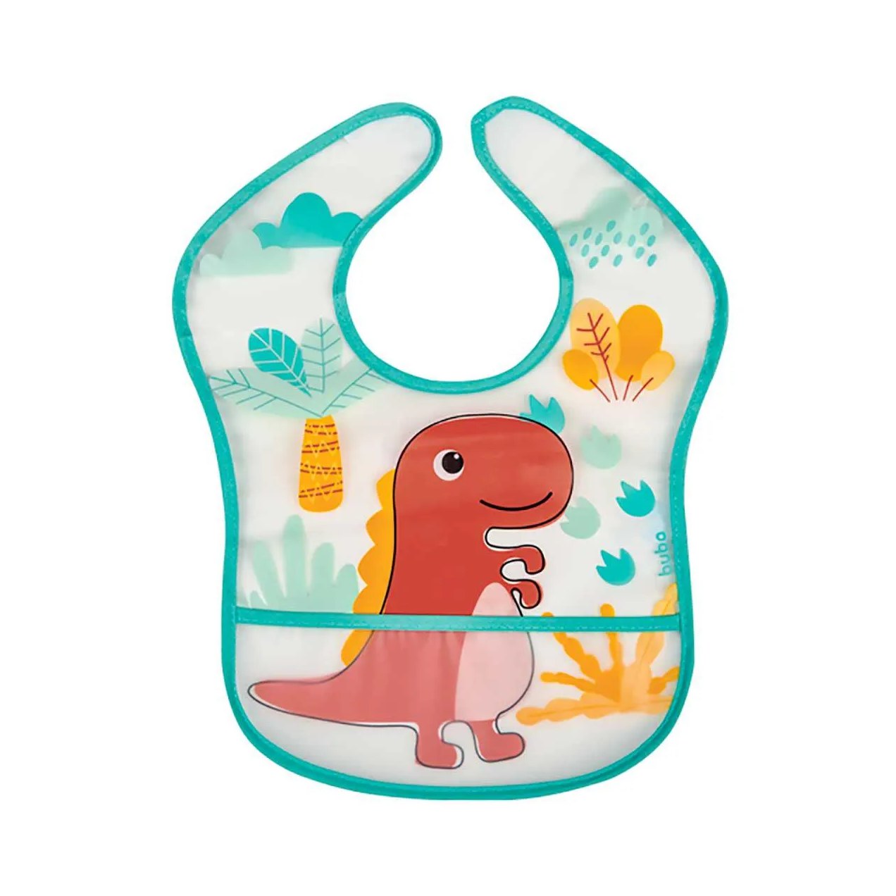 Babador com Bolso Buba Dino 1 unidade