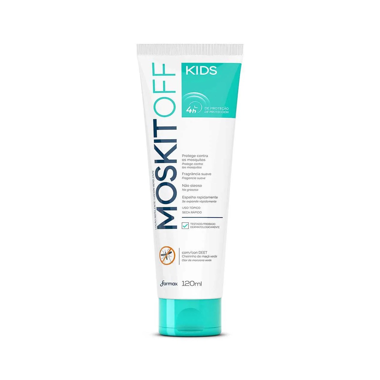 Repelente de Inseto Infantil Moskitoff Kids com DEET Loção 120ml