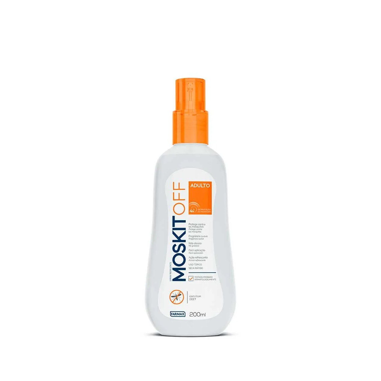 Repelente de Inseto Adulto Moskitoff com DEET Spray 200ml