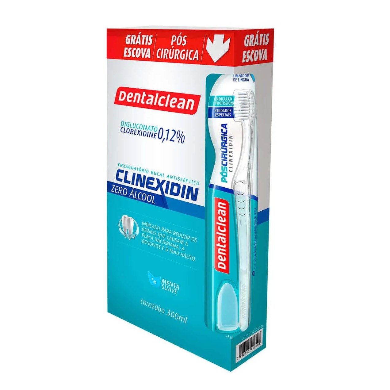 Enxaguante Antisséptico Bucal Dentalclean Clinexdin com 300ml
