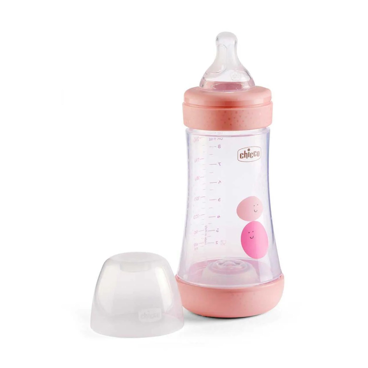 Mamadeira Chicco Perfect 5 Fluxo Médio 2m+ Rosa 240ml - 1 unidade