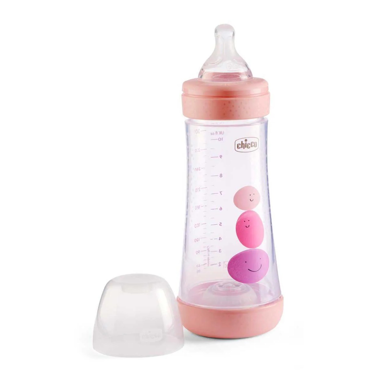 Mamadeira Chicco Perfect 5 Fluxo Rápido 4m+ Rosa 300ml - 1 unidade