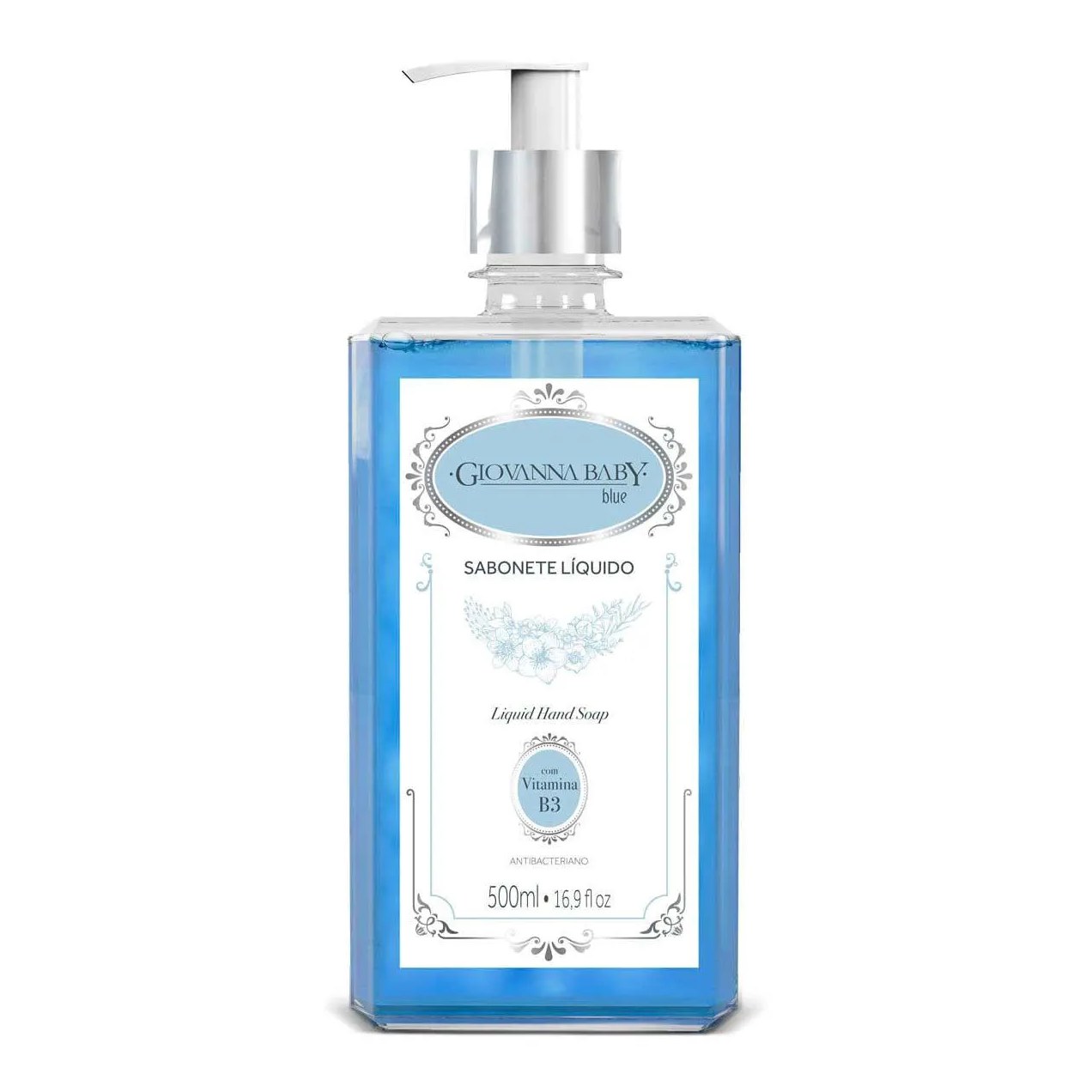 Sabonete Líquido Antibacteriano Giovanna Baby Blue com 500ml