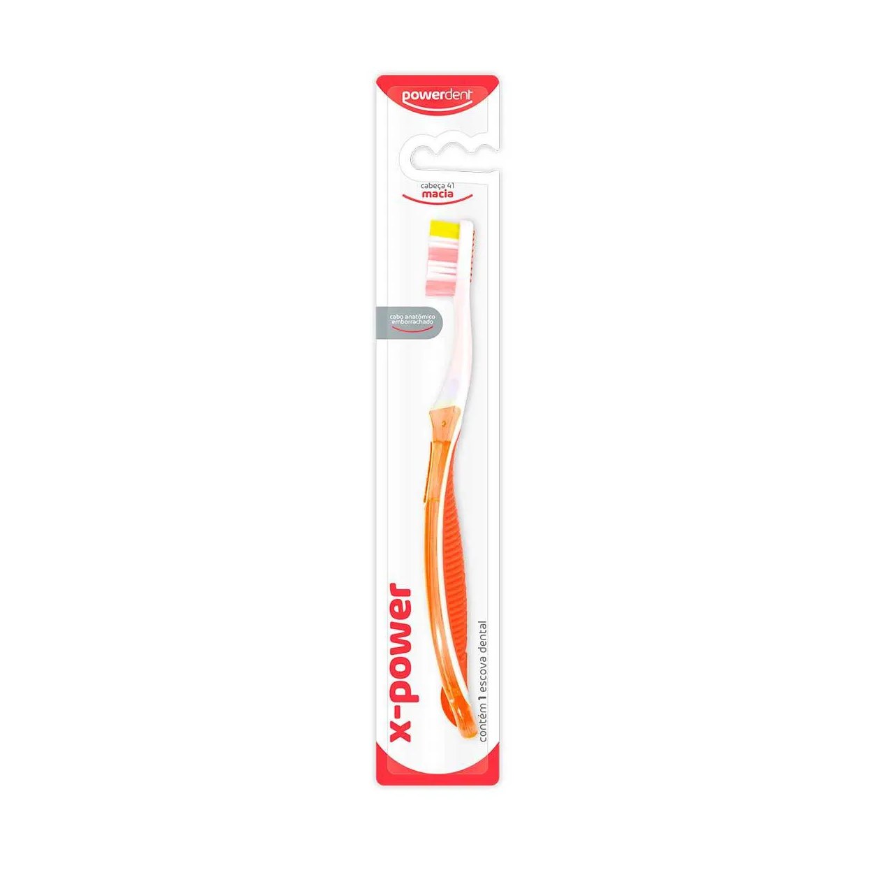 Escova de Dente Powerdent X-Power Macia com 1 Unidade