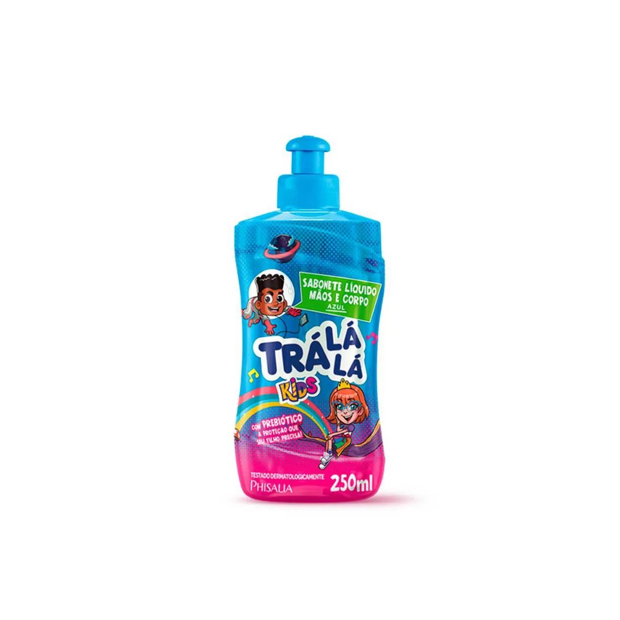 Sabonete Líquido Mãos e Corpo Trá Lá Lá Kids Azul com 250ml