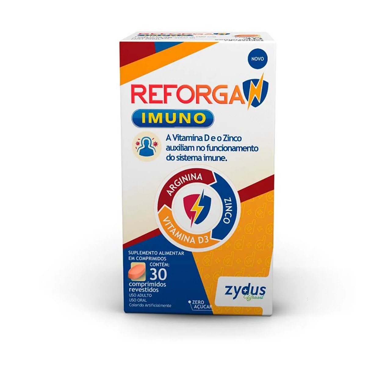 Vitamina D + Zinco Reforgan Imuno 30 comprimidos