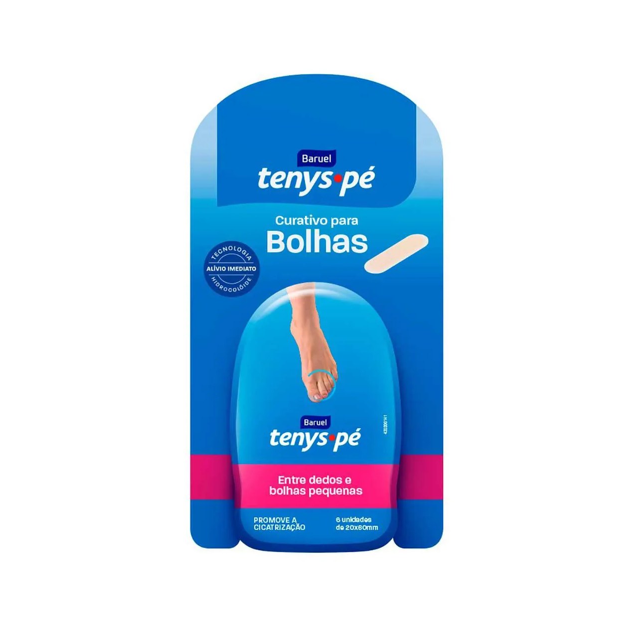 Curativo para Bolhas Tenys Pé Entre Dedos e Bolhas Pequenas com 6 unidades