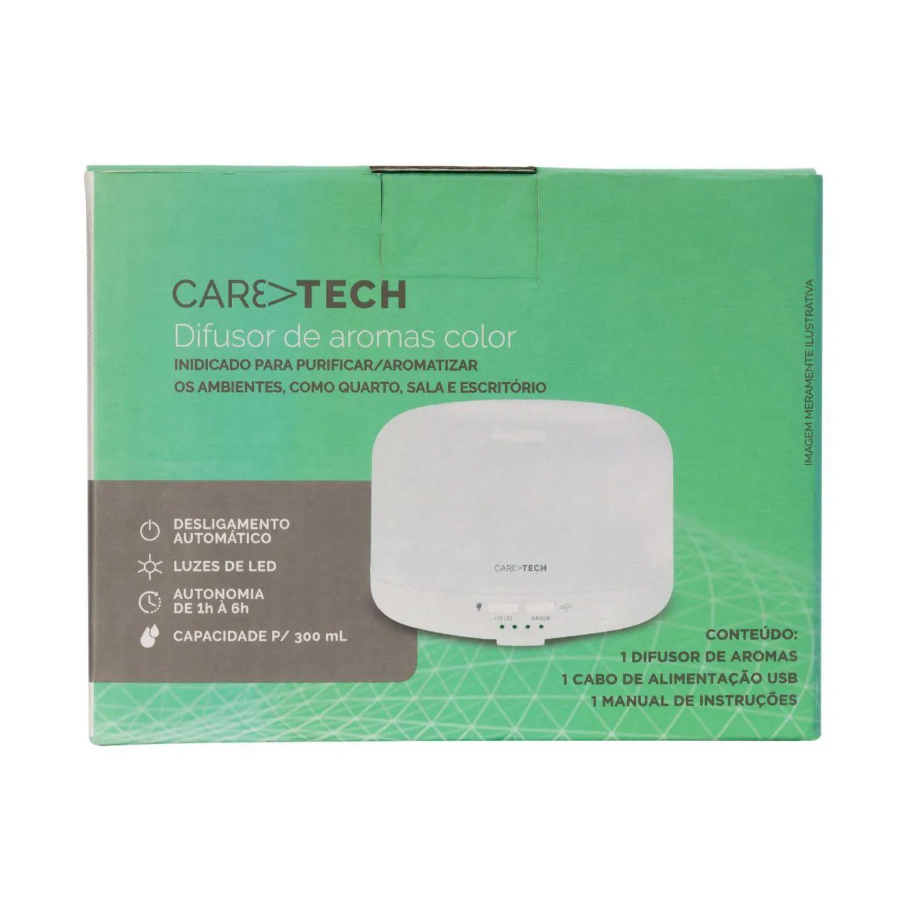 Difusor de Aromas Purificador Caretech Colors HC385