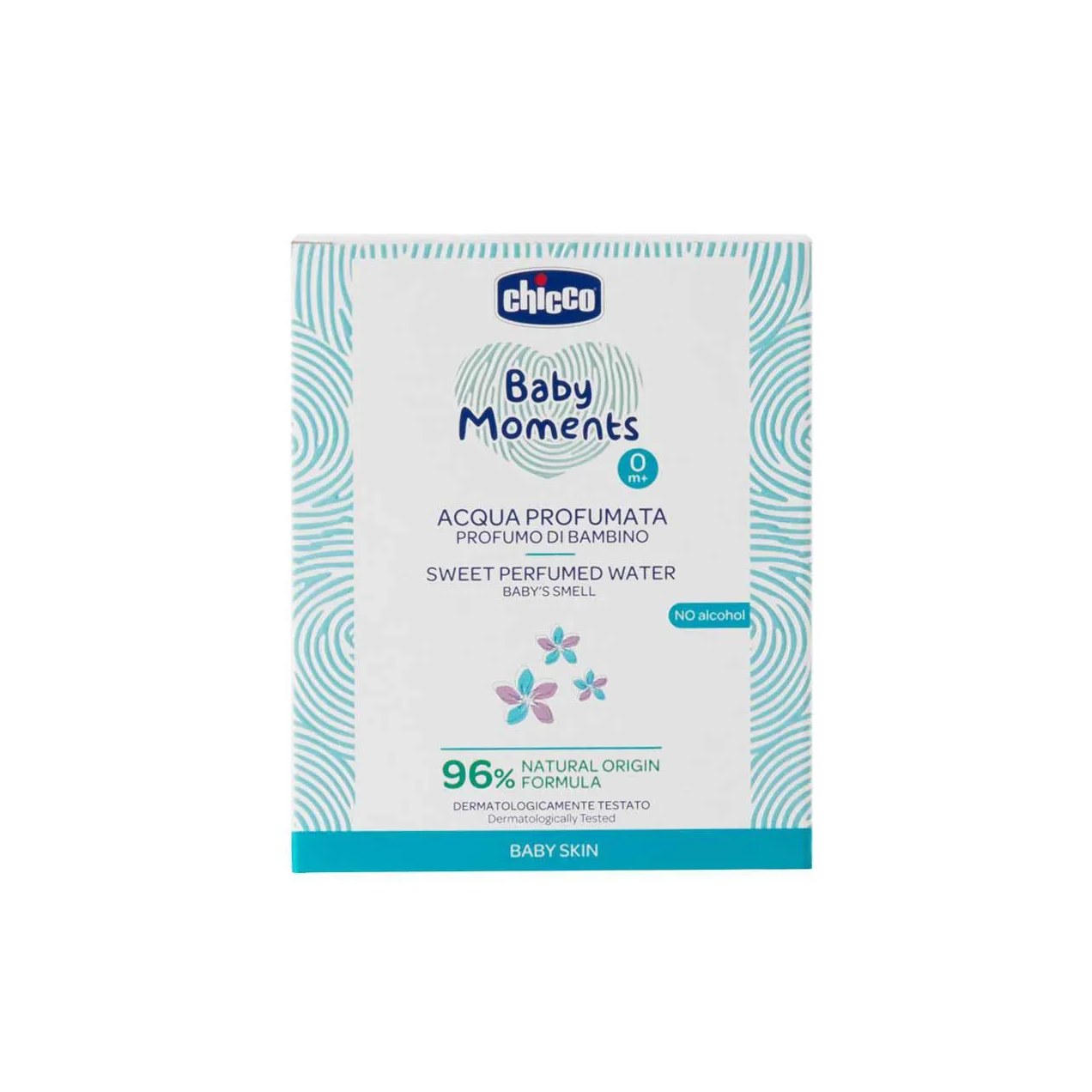 Água de Colônia Chicco Baby Moments Infantil Sem Álcool 100ml