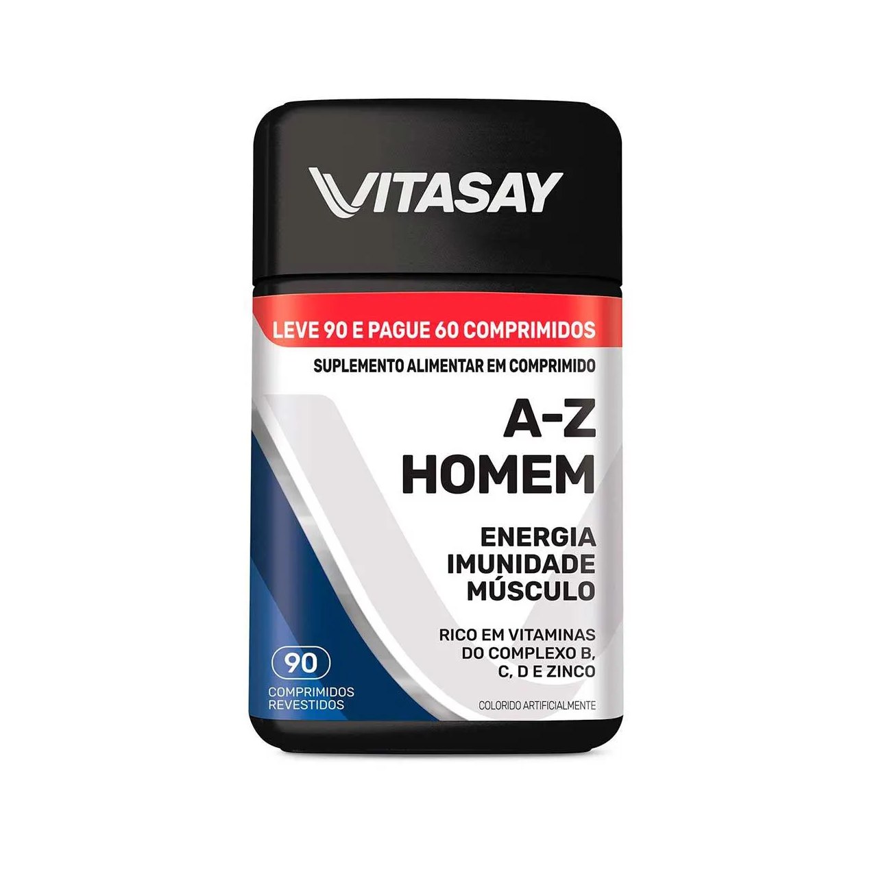 Polivitamínico Vitasay A-Z Homem com 90 comprimidos