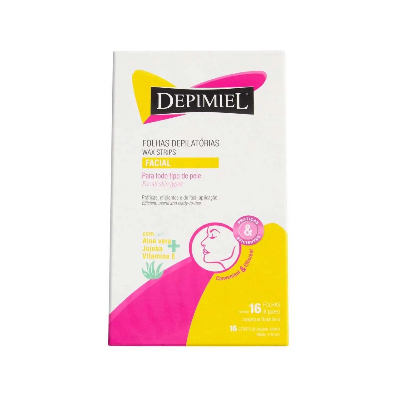 Folha Depilatória Facial Depimiel 16 Unidades