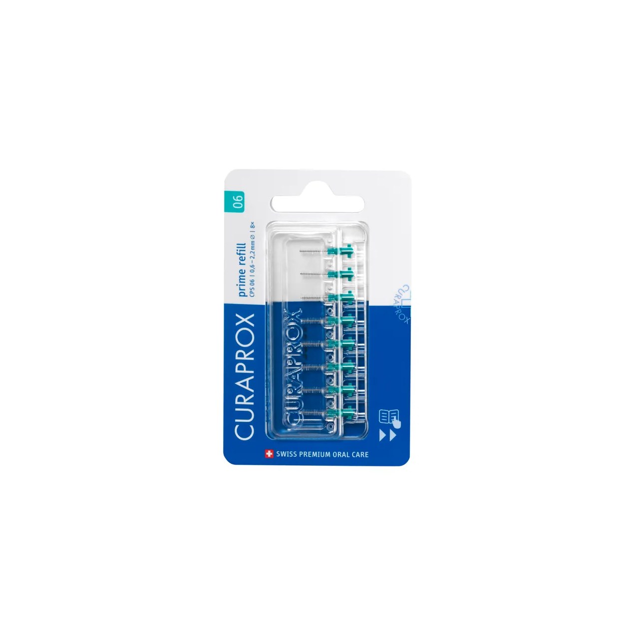 Refil para Escova Interdental Curaprox Prime 0,06mm 8 unidades