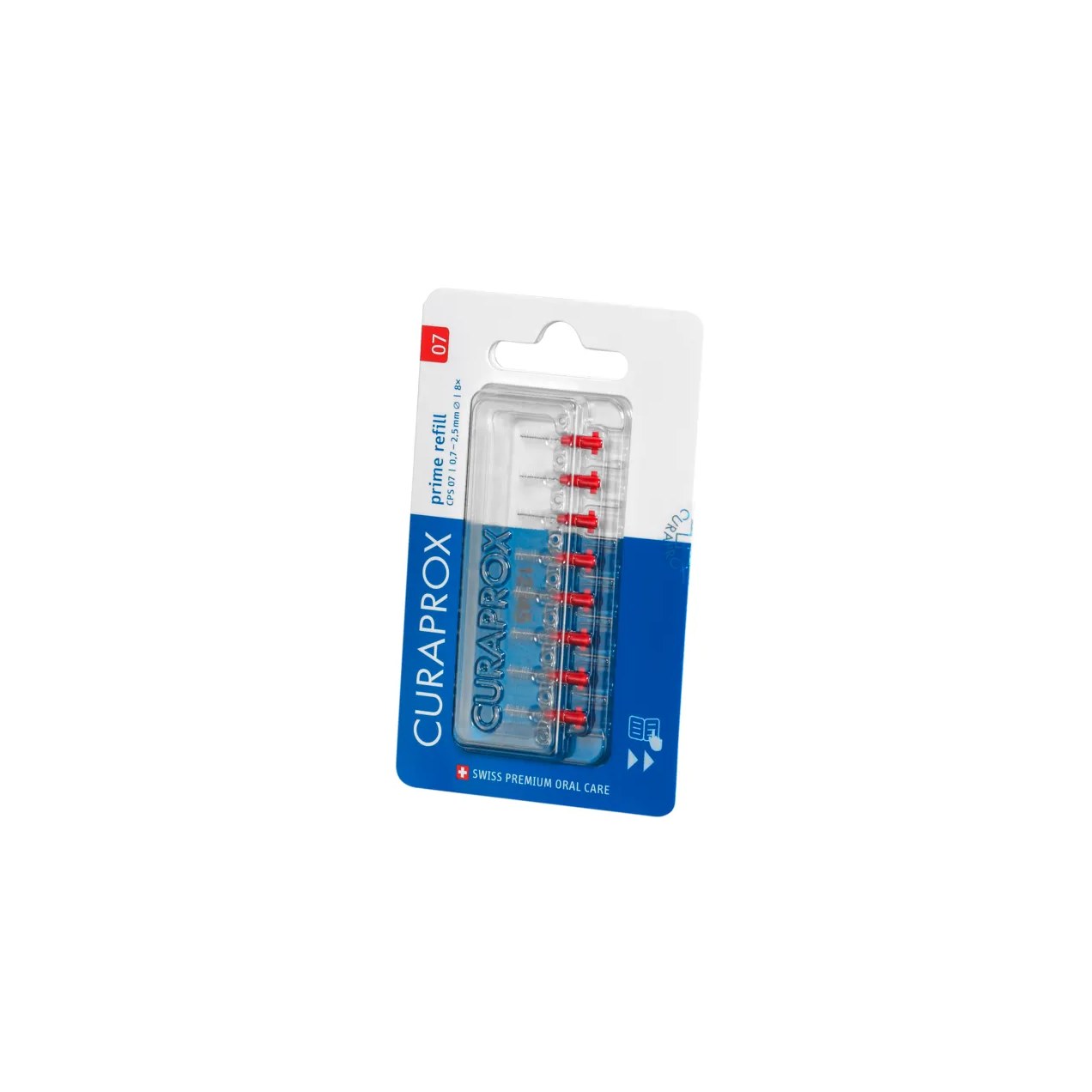 Refil para Escova Interdental Curaprox Prime 0,07mm 8 unidades