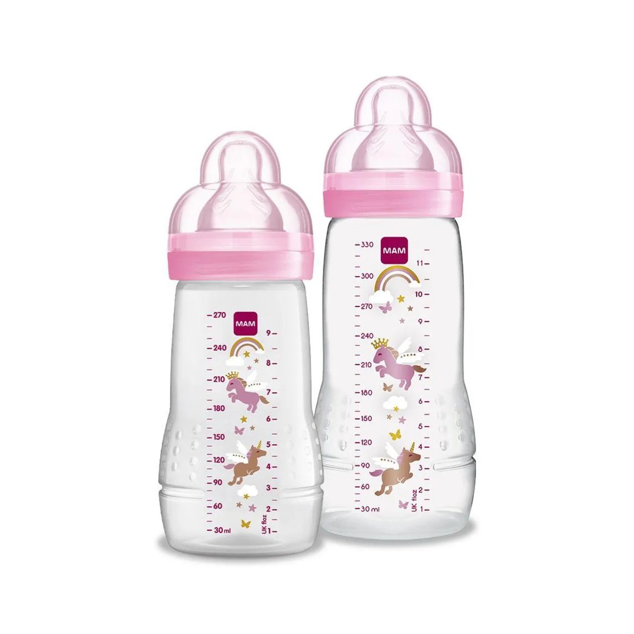 Kit Mamadeira MAM Easy Active + Active Set Rosa - 2 unidades