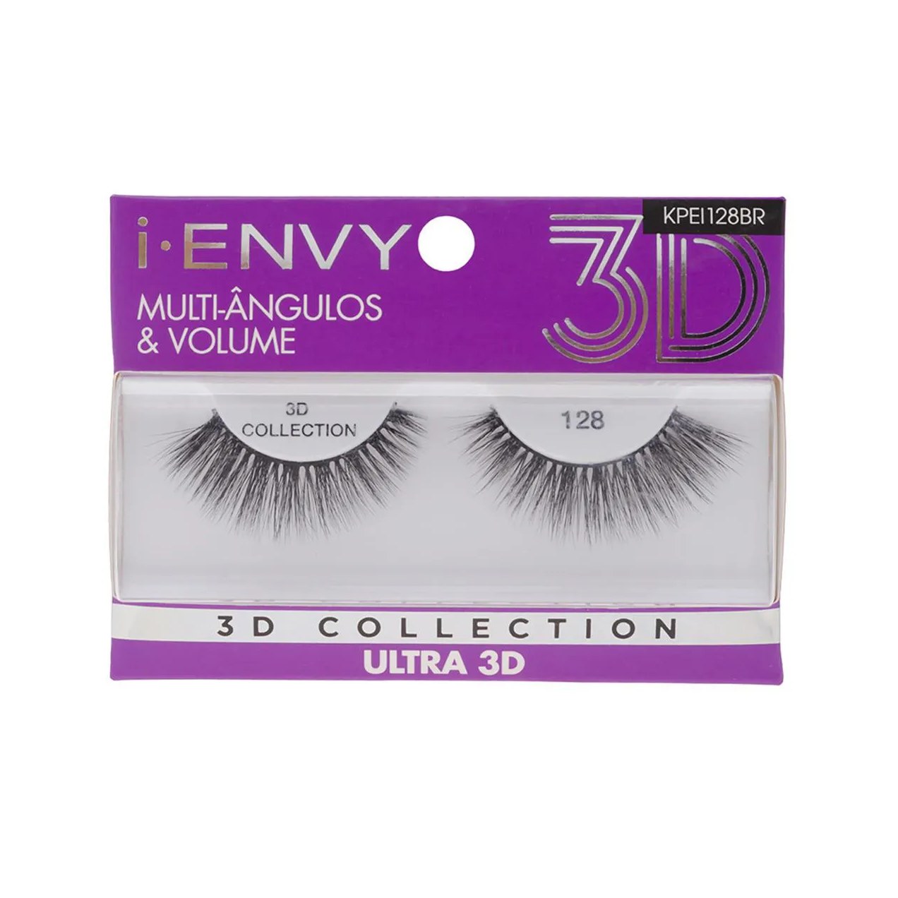 Cílios Postiços 3D I-Envy Lash Collection Ultra 128 - 1 unidade