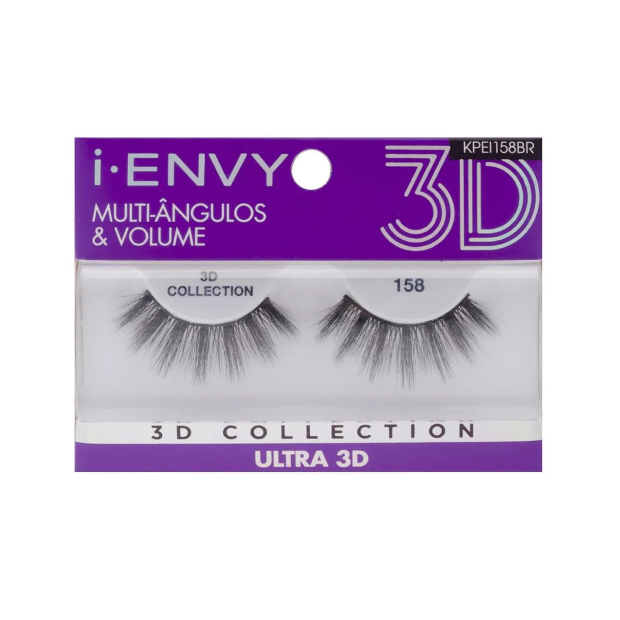 Cílios Postiços 3D I-Envy Lash Collection Ultra 158 - 1 unidade