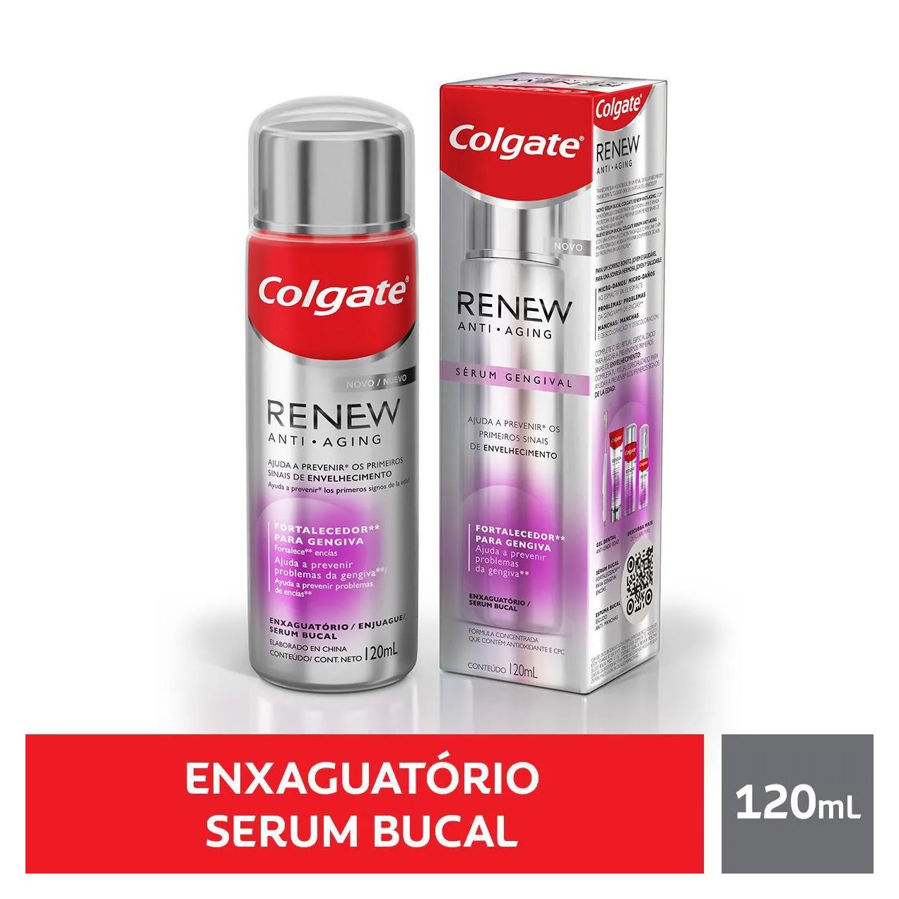 Enxaguante Sérum Bucal Colgate Renew Anti-Aging 120ml