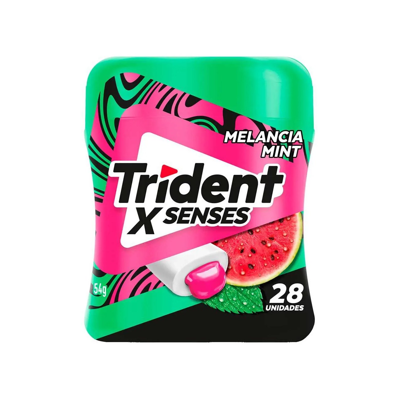 Goma de Mascar Trident X Senses Melancia Mint Sem Açúcar 54g