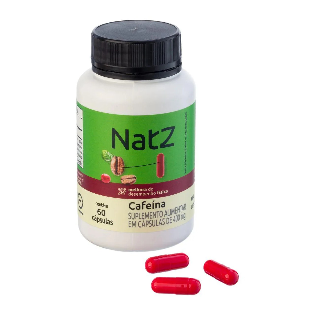 Cafeína Natz 60 Cápsulas