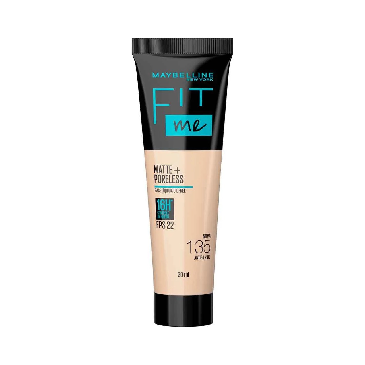 Base Líquida Maybelline NY Fit Me Matte FPS 22 30ml - 135