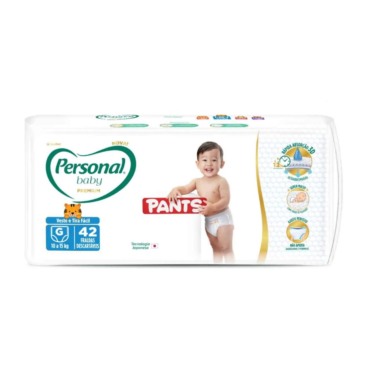 Fralda Calça Personal Baby Premium Pants G 42 unidades
