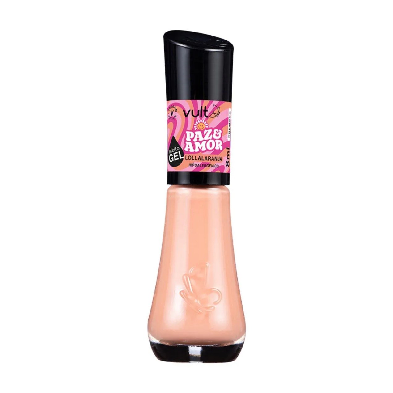 Esmalte Cremoso Vult Paz e Amor 5 Free 8ml - Lollaranja