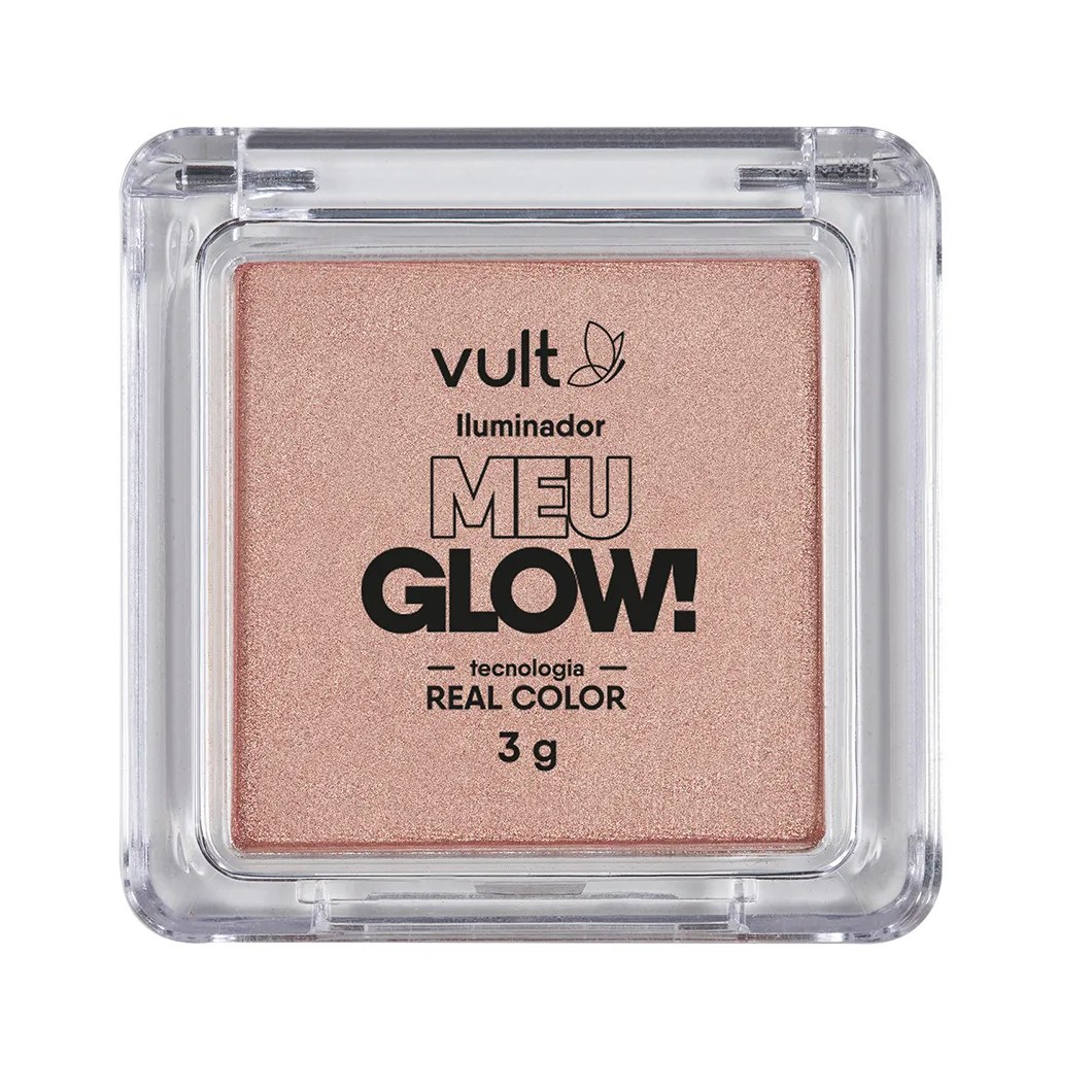 Iluminador Facial Compacto Vult Meu Glow 3g - Champagne